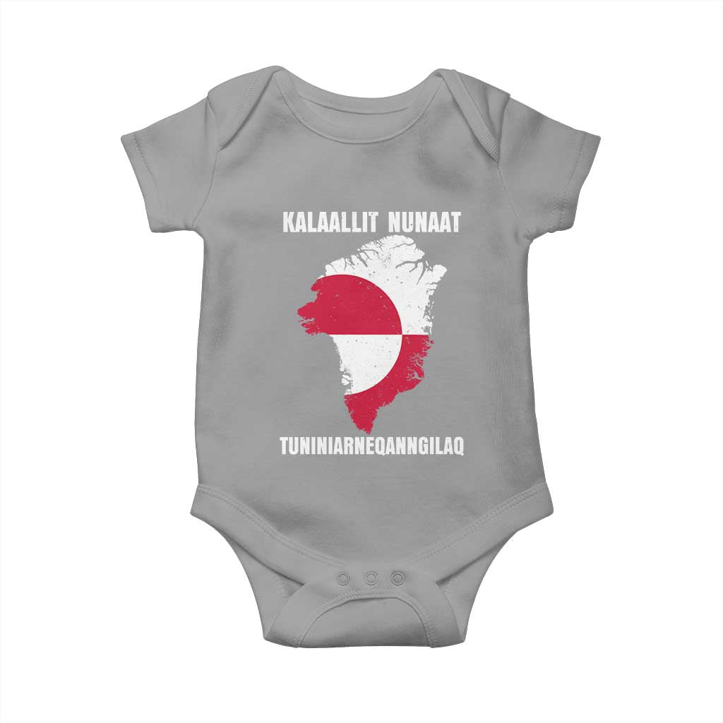Kalaallit Nunaat Tuniniagaanngilaq Greenlandic Baby Onesie Greenland Is Not For Sale Patriotic Grunge Flag