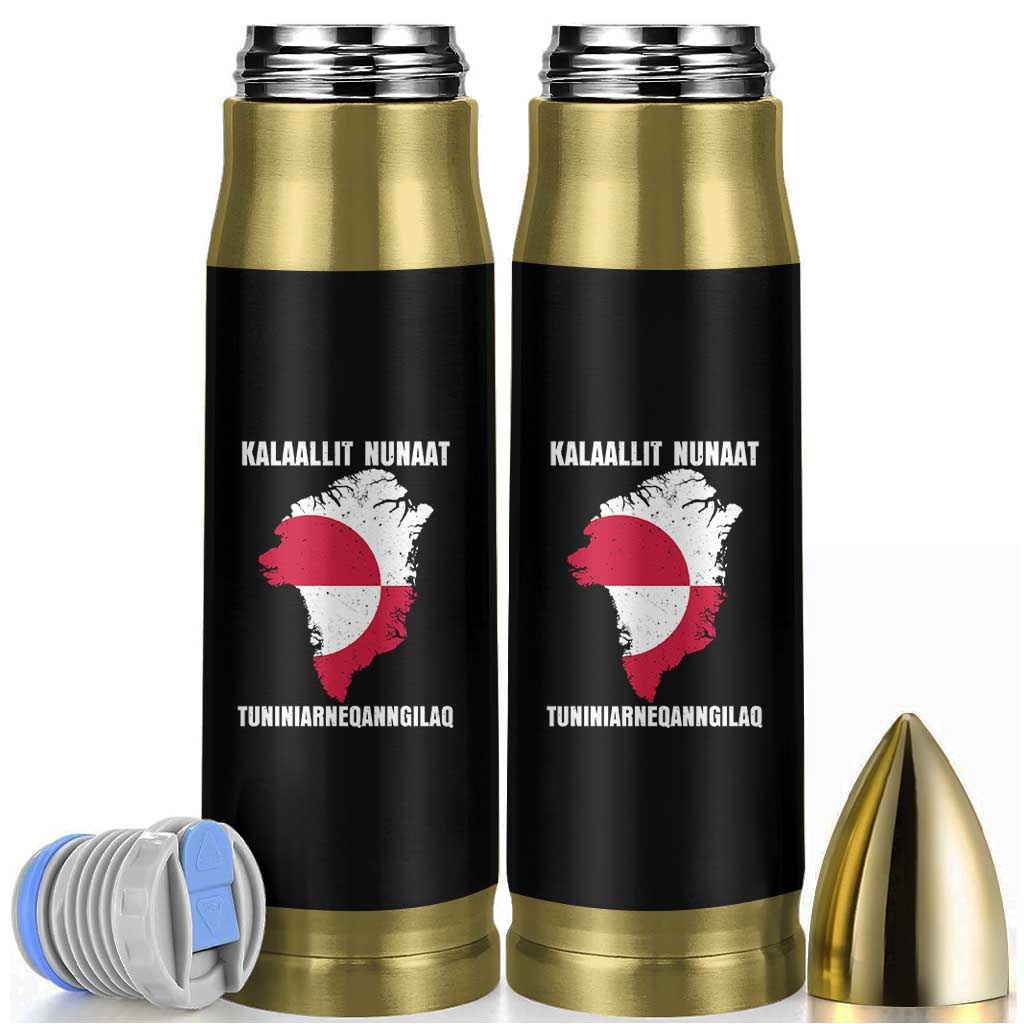Kalaallit Nunaat Tuniniagaanngilaq Greenlandic Bullet Tumbler Greenland Is Not For Sale Patriotic Grunge Flag