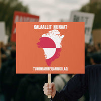 Kalaallit Nunaat Tuniniagaanngilaq Greenlandic Protest Sign Greenland Is Not For Sale Patriotic Grunge Flag