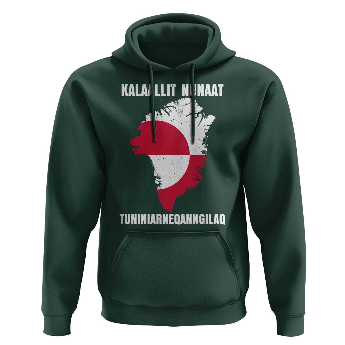 Kalaallit Nunaat Tuniniagaanngilaq Greenlandic Hoodie Greenland Is Not For Sale Patriotic Grunge Flag