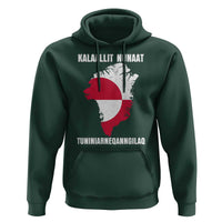 Kalaallit Nunaat Tuniniagaanngilaq Greenlandic Hoodie Greenland Is Not For Sale Patriotic Grunge Flag