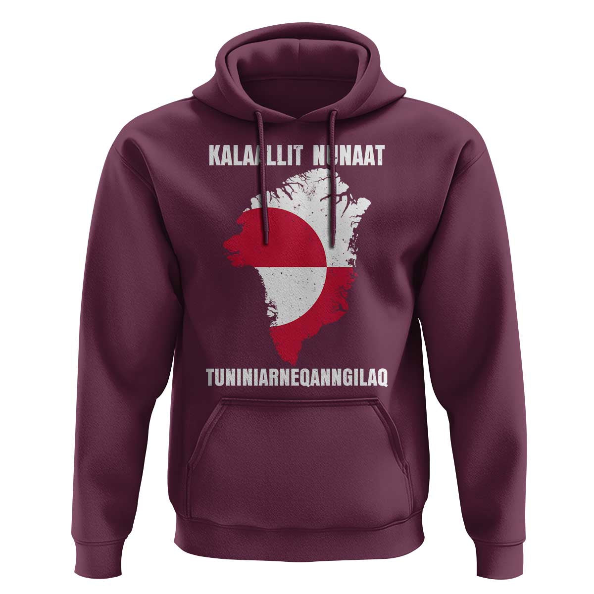 Kalaallit Nunaat Tuniniagaanngilaq Greenlandic Hoodie Greenland Is Not For Sale Patriotic Grunge Flag