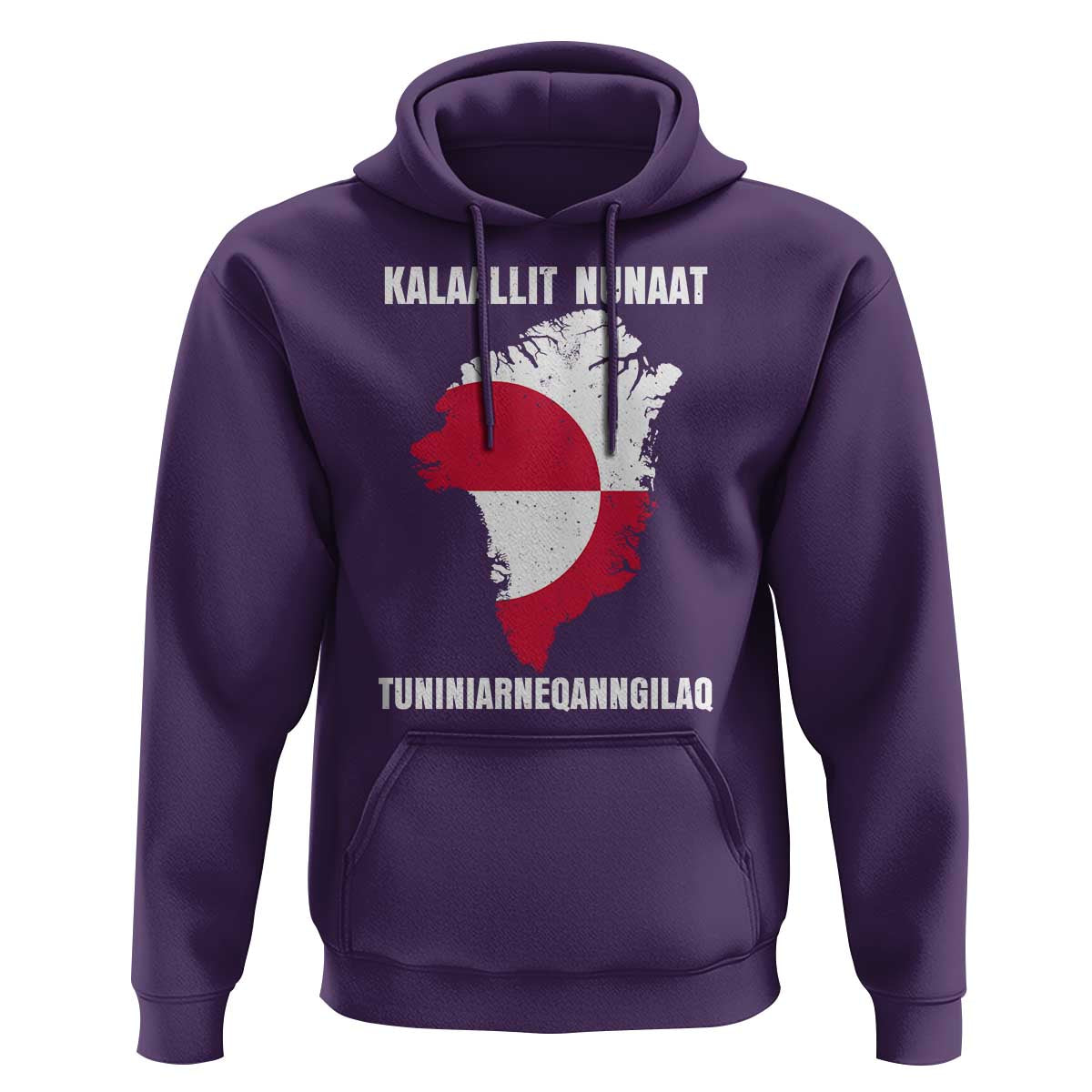 Kalaallit Nunaat Tuniniagaanngilaq Greenlandic Hoodie Greenland Is Not For Sale Patriotic Grunge Flag