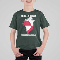 Kalaallit Nunaat Tuniniagaanngilaq Greenlandic T Shirt For Kid Greenland Is Not For Sale Patriotic Grunge Flag