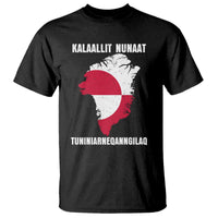 Kalaallit Nunaat Tuniniagaanngilaq Greenlandic T Shirt Greenland Is Not For Sale Patriotic Grunge Flag