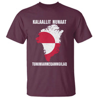 Kalaallit Nunaat Tuniniagaanngilaq Greenlandic T Shirt Greenland Is Not For Sale Patriotic Grunge Flag