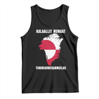 Kalaallit Nunaat Tuniniagaanngilaq Greenlandic Tank Top Greenland Is Not For Sale Patriotic Grunge Flag