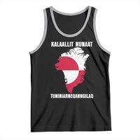 Kalaallit Nunaat Tuniniagaanngilaq Greenlandic Tank Top Greenland Is Not For Sale Patriotic Grunge Flag