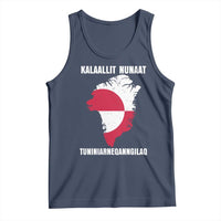 Kalaallit Nunaat Tuniniagaanngilaq Greenlandic Tank Top Greenland Is Not For Sale Patriotic Grunge Flag