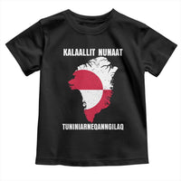 Kalaallit Nunaat Tuniniagaanngilaq Greenlandic Toddler T Shirt Greenland Is Not For Sale Patriotic Grunge Flag