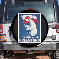 I Stand With Greenland Polar Bear Resist Spare Tire Cover Vintage Patriotic Propaganda Sovereignty Protest