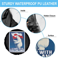 I Stand With Greenland Polar Bear Resist Spare Tire Cover Vintage Patriotic Propaganda Sovereignty Protest