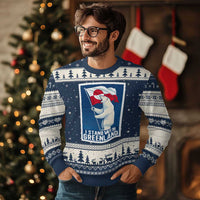 I Stand With Greenland Polar Bear Resist Ugly Christmas Sweater Vintage Patriotic Propaganda Sovereignty Protest