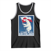 I Stand With Greenland Polar Bear Resist Tank Top Vintage Patriotic Propaganda Sovereignty Protest
