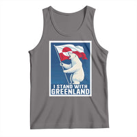 I Stand With Greenland Polar Bear Resist Tank Top Vintage Patriotic Propaganda Sovereignty Protest