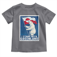 I Stand With Greenland Polar Bear Resist Toddler T Shirt Vintage Patriotic Propaganda Sovereignty Protest