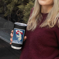 I Stand With Greenland Polar Bear Resist Tumbler Cup Vintage Patriotic Propaganda Sovereignty Protest