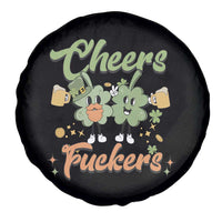 Funny St Patricks Day Drinking Spare Tire Cover Cheers Fuckers Shamrock Lucky Charm
