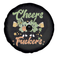 Funny St Patricks Day Drinking Spare Tire Cover Cheers Fuckers Shamrock Lucky Charm