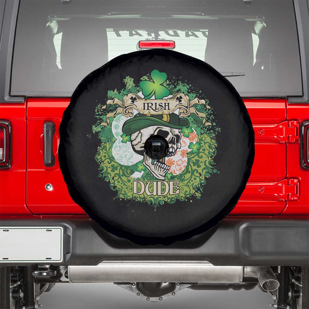 Irish Skull Spare Tire Cover Irish Dude Sugar Skull St Patricks Day Leprechaun