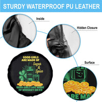 Funny St Patricks Day Drinking Spare Tire Cover Irish Girls Are Made of Whiskey On Ice Alcohol Lover