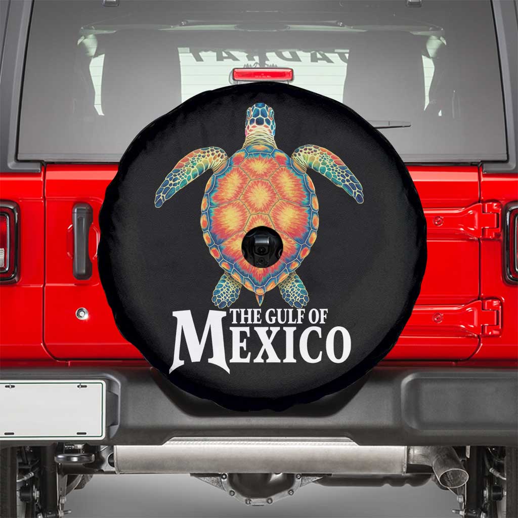 The Gulf Of Mexico Spare Tire Cover Sea Turtle Graphic Forever Never Forget