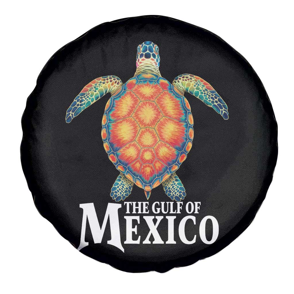 The Gulf Of Mexico Spare Tire Cover Sea Turtle Graphic Forever Never Forget