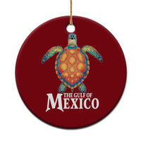 The Gulf Of Mexico Ceramic Ornament Sea Turtle Graphic Forever Never Forget - Wonder Print Shop