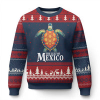 The Gulf Of Mexico Ugly Christmas Sweater Sea Turtle Graphic Forever Never Forget - Wonder Print Shop