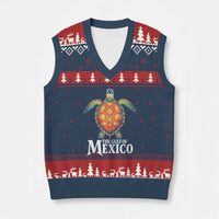 The Gulf Of Mexico V-Neck Knit Sweater Vest Sea Turtle Graphic Forever Never Forget - Wonder Print Shop