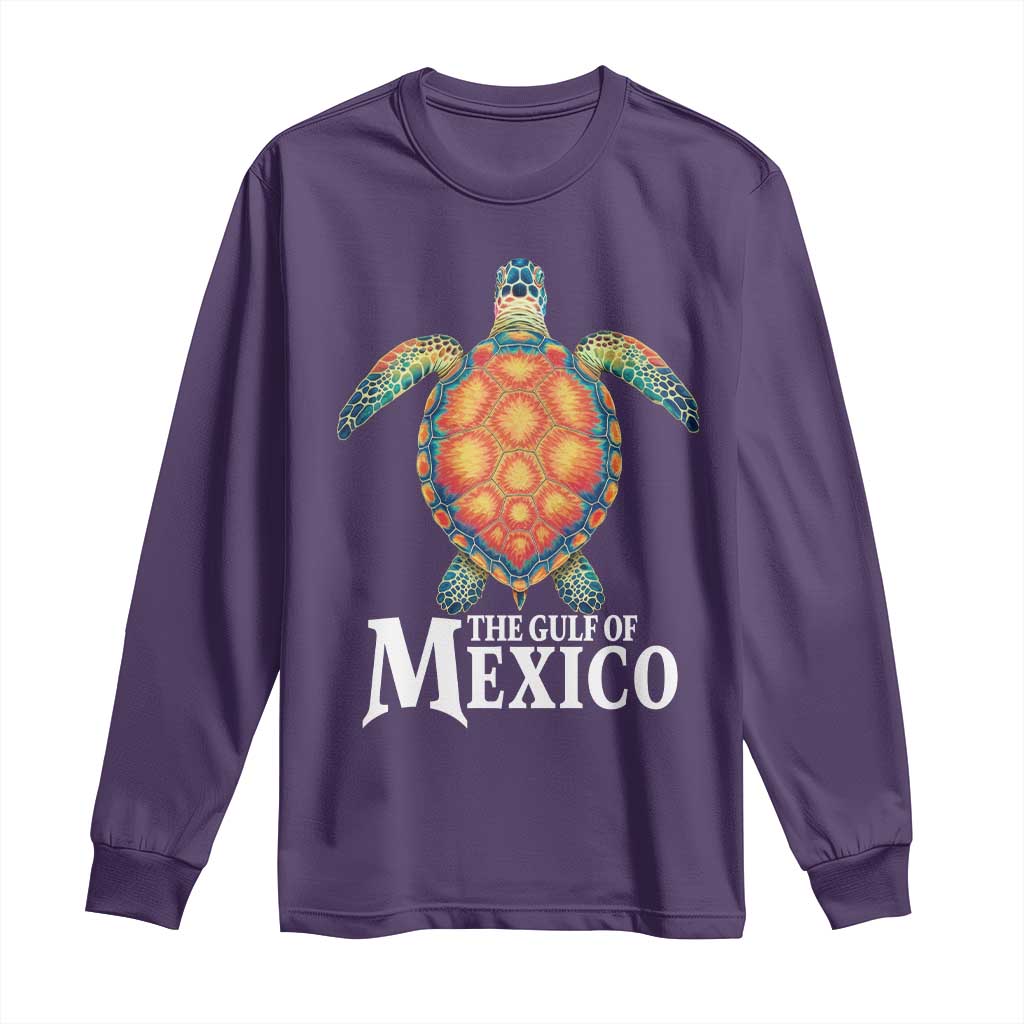 The Gulf Of Mexico Long Sleeve Shirt Sea Turtle Graphic Forever Never Forget