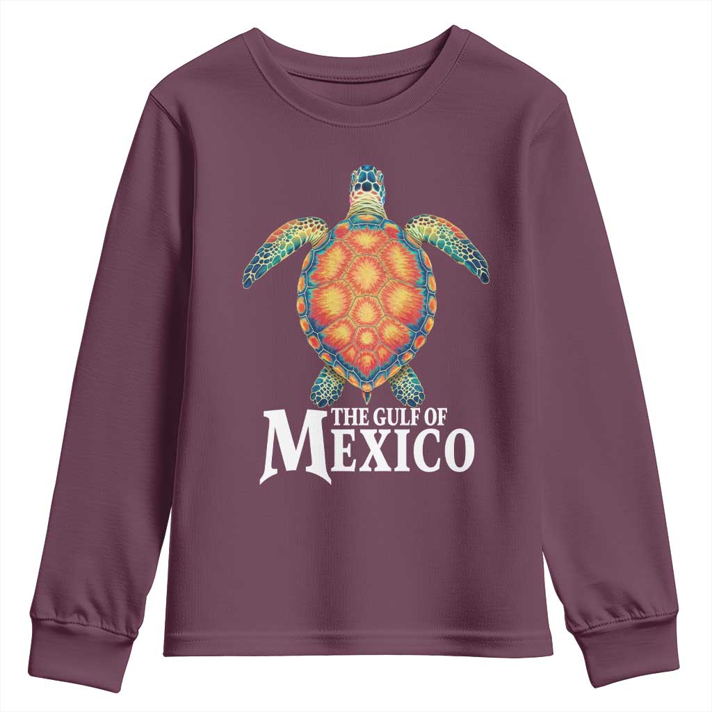The Gulf Of Mexico Youth Sweatshirt Sea Turtle Graphic Forever Never Forget