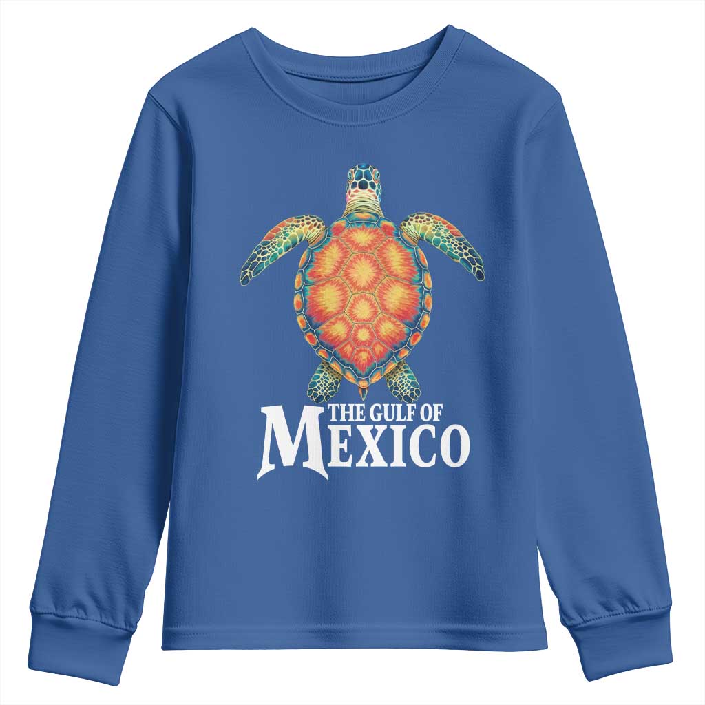 The Gulf Of Mexico Youth Sweatshirt Sea Turtle Graphic Forever Never Forget