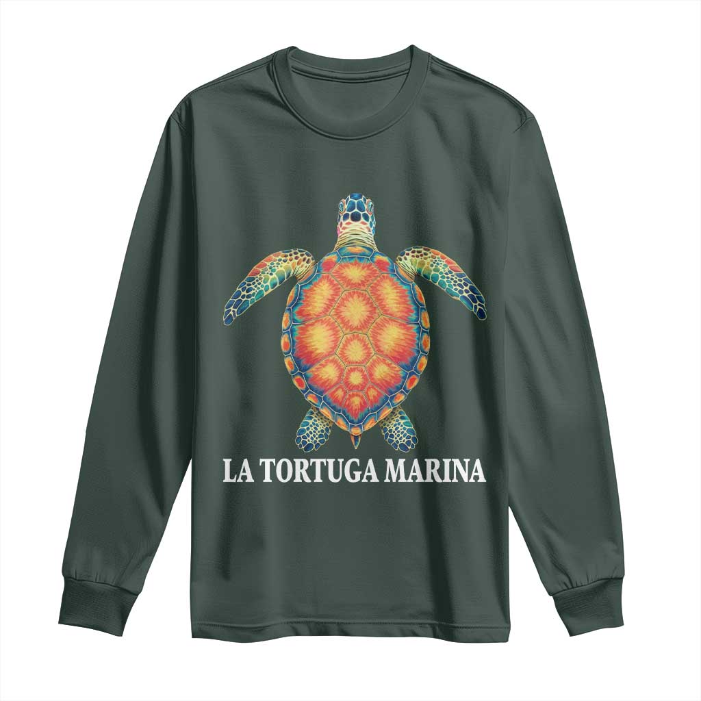 La Tortuga Marina Long Sleeve Shirt Sea Turtle Gulf Of Mexico Forever