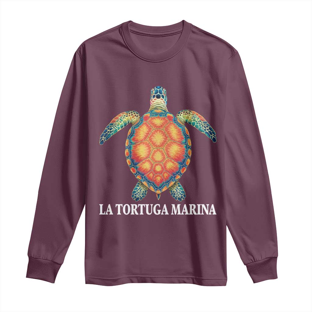 La Tortuga Marina Long Sleeve Shirt Sea Turtle Gulf Of Mexico Forever