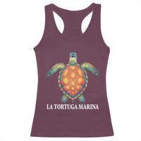 La Tortuga Marina Racerback Tank Top Sea Turtle Gulf Of Mexico Forever