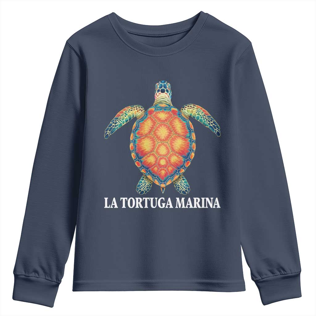 La Tortuga Marina Youth Sweatshirt Sea Turtle Gulf Of Mexico Forever