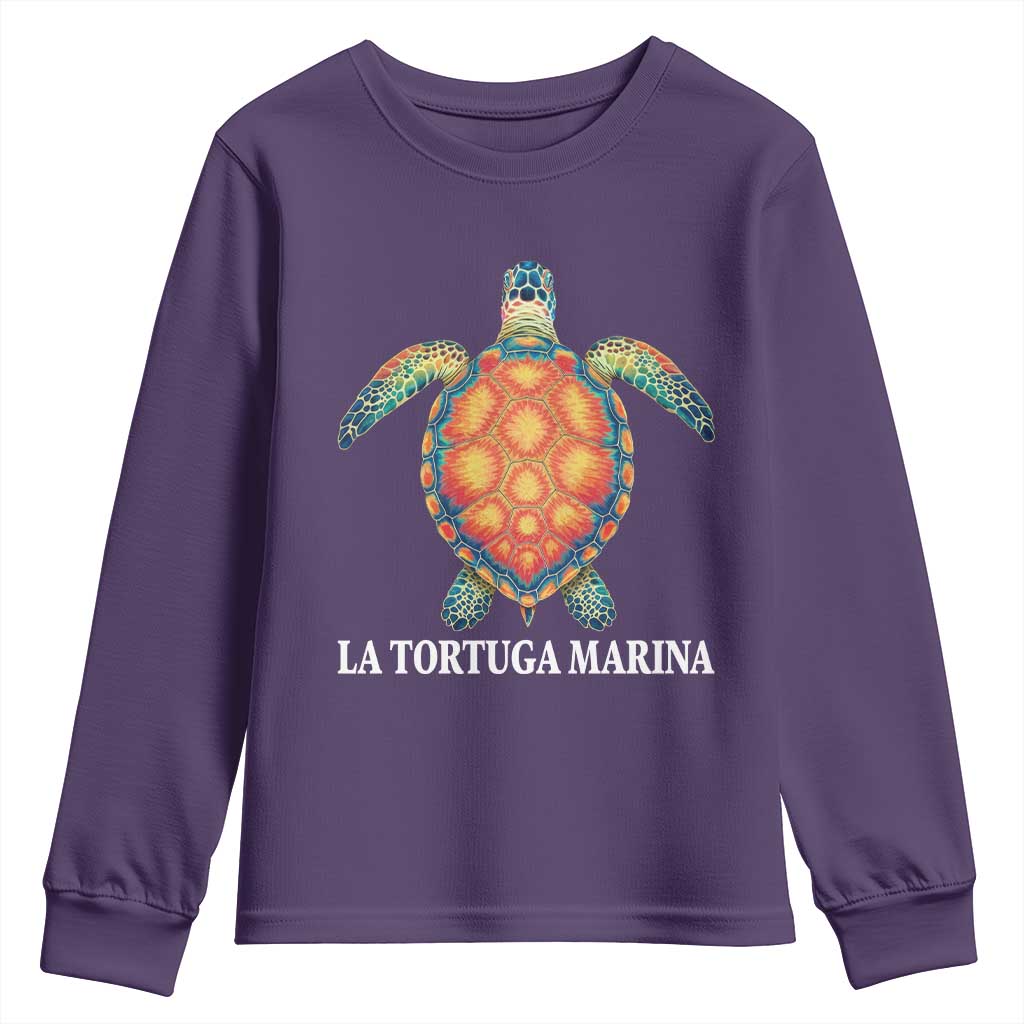 La Tortuga Marina Youth Sweatshirt Sea Turtle Gulf Of Mexico Forever