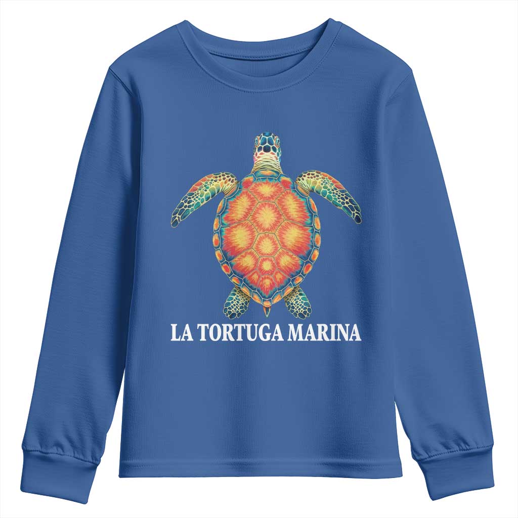 La Tortuga Marina Youth Sweatshirt Sea Turtle Gulf Of Mexico Forever
