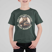 Funny Books Lover Bear T Shirt For Kid Only You Can Prevent Book Burnings