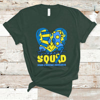 Support Squad Down Syndrome Awareness Blue & Yellow Socks Inspirational Trisomy 21 Extra Chromosome, Down Syndrome Shirt T Shirt - Wonder Print Shop
