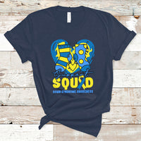 Support Squad Down Syndrome Awareness Blue & Yellow Socks Inspirational Trisomy 21 Extra Chromosome, Down Syndrome Shirt T Shirt - Wonder Print Shop