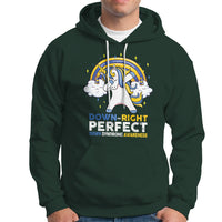 Down Right Perfect Cute Unicorn Down Syndrome Awareness Inspirational Trisomy 21 Extra Chromosome, Down Syndrome Shirt Hoodie - Wonder Print Shop