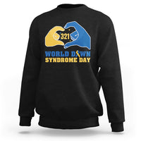 World Down Syndrome Day 321 Mar 21st Down Syndrome Awareness Ribbon Support Trisomy 21 Extra Chromosome, Down Syndrome Shirt Sweatshirt - Wonder Print Shop