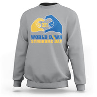World Down Syndrome Day 321 Mar 21st Down Syndrome Awareness Ribbon Support Trisomy 21 Extra Chromosome, Down Syndrome Shirt Sweatshirt - Wonder Print Shop