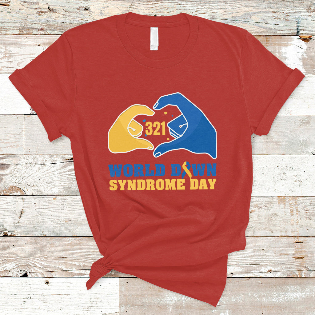 World Down Syndrome Day 321 Mar 21st Down Syndrome Awareness Ribbon Support Trisomy 21 Extra Chromosome, Down Syndrome Shirt T Shirt - Wonder Print Shop