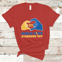 World Down Syndrome Day 321 Mar 21st Down Syndrome Awareness Ribbon Support Trisomy 21 Extra Chromosome, Down Syndrome Shirt T Shirt - Wonder Print Shop