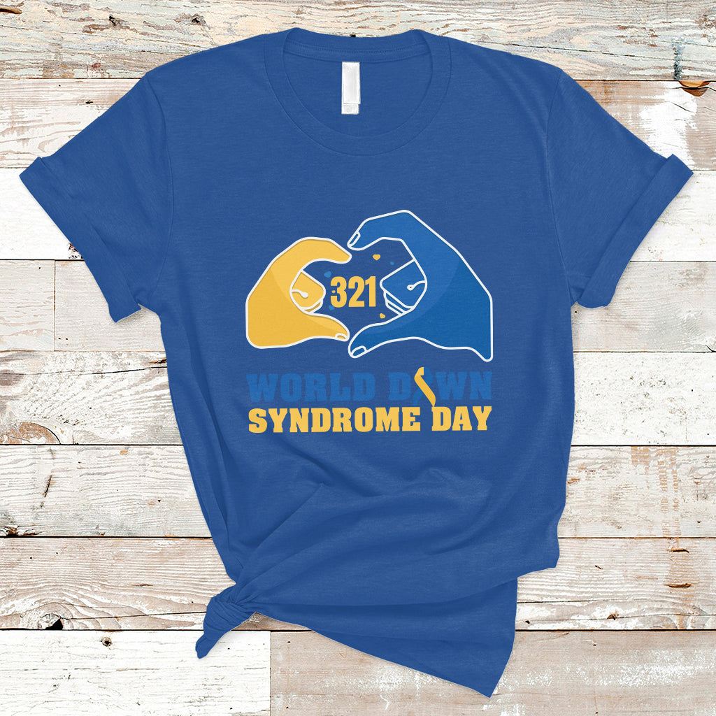 World Down Syndrome Day 321 Mar 21st Down Syndrome Awareness Ribbon Support Trisomy 21 Extra Chromosome, Down Syndrome Shirt T Shirt - Wonder Print Shop