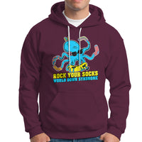 Rock Your Socks Funny Octopus World Down Syndrome Awareness Inspirational Trisomy 21 Extra Chromosome, Down Syndrome Shirt Hoodie - Wonder Print Shop
