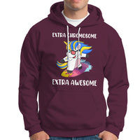 Extra Chromosome Extra Awesome Cute Unicorn Down Syndrome Awareness Support Trisomy 21, Down Syndrome Shirt, Unicorn Shirt Hoodie - Wonder Print Shop